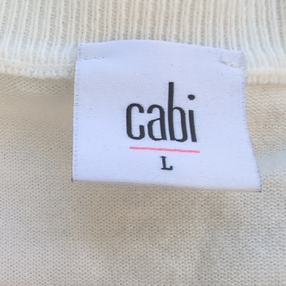 Chic White Sweater by Cabi - Picture 3 of 4